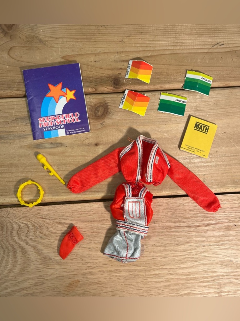 Vtg 1979 Mattel Starr Terrific Teen Fashion Doll Outfit Romper Jacket & Access